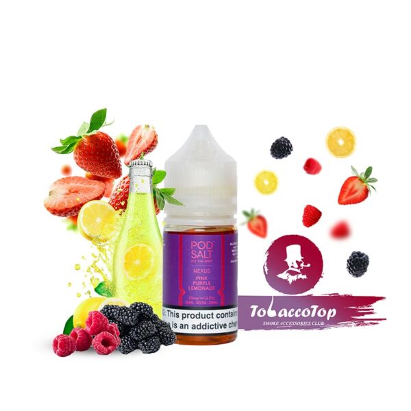 سالت پاد سالت توت فرنگی رزبری بلک بری لیموناد | POD SALT NEXUS PINK PURPLE LEMONADE
